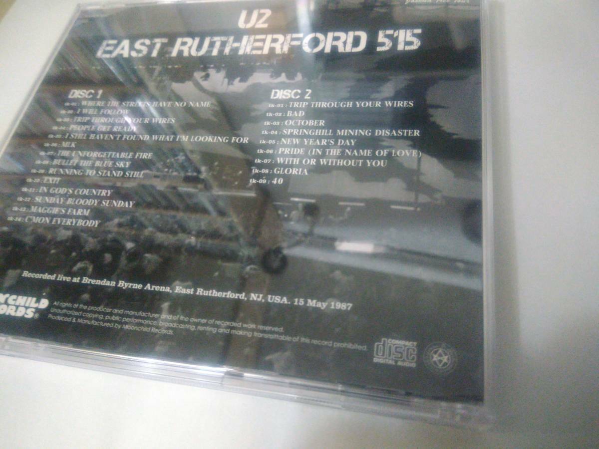 U2 East Rutherford 515 Joshua Tree Tour 1987 2CD Soundboard Moonchild Records