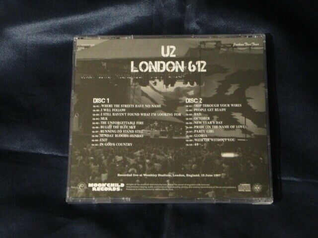 U2 London 612 Joshua Tree Tour 1987 2CD Moonchild Records