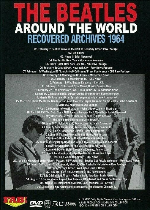 The Beatles Around The World Recovered Archives 1964 DVD 1 Disc 36