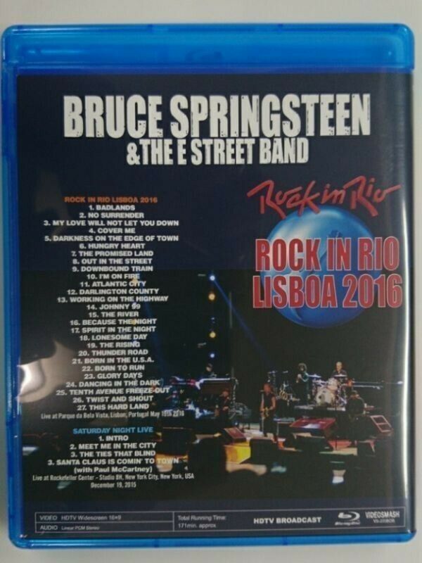 Bruce Springsteen Rock In Rio Lisboa 2016 Blu-ray 1BDR