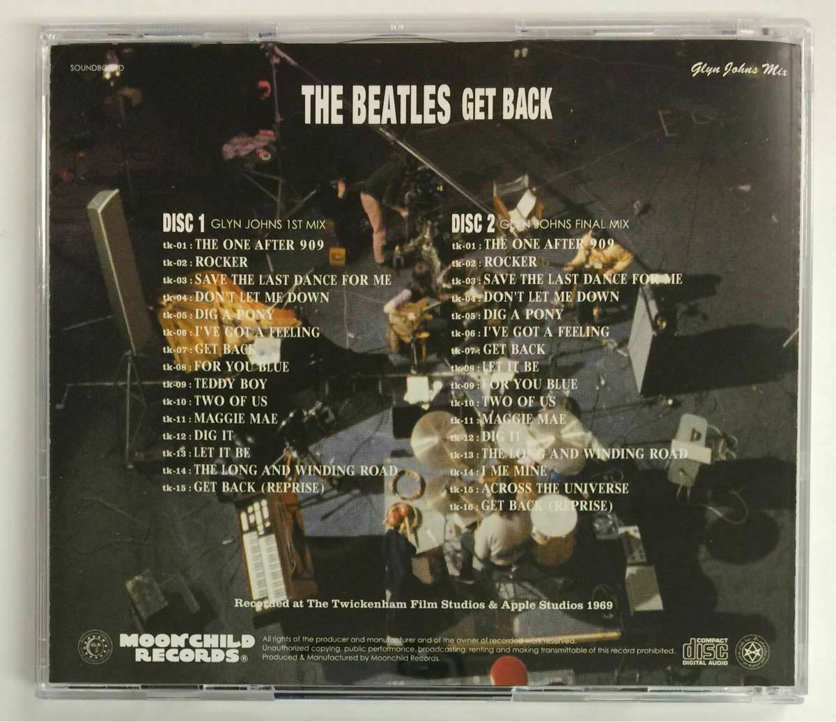 Get Back The Beatles Glyn Johns Mix 1969 2CD Moonchild – Music 