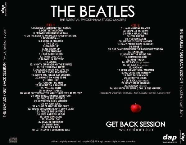 The Beatles Get Back Session Twickenham Jam Apple Jam CD 4 Discs