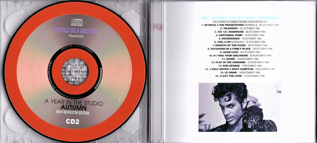 PRINCE 1986 A Year In The Studio First Season Second Season 4CD Set