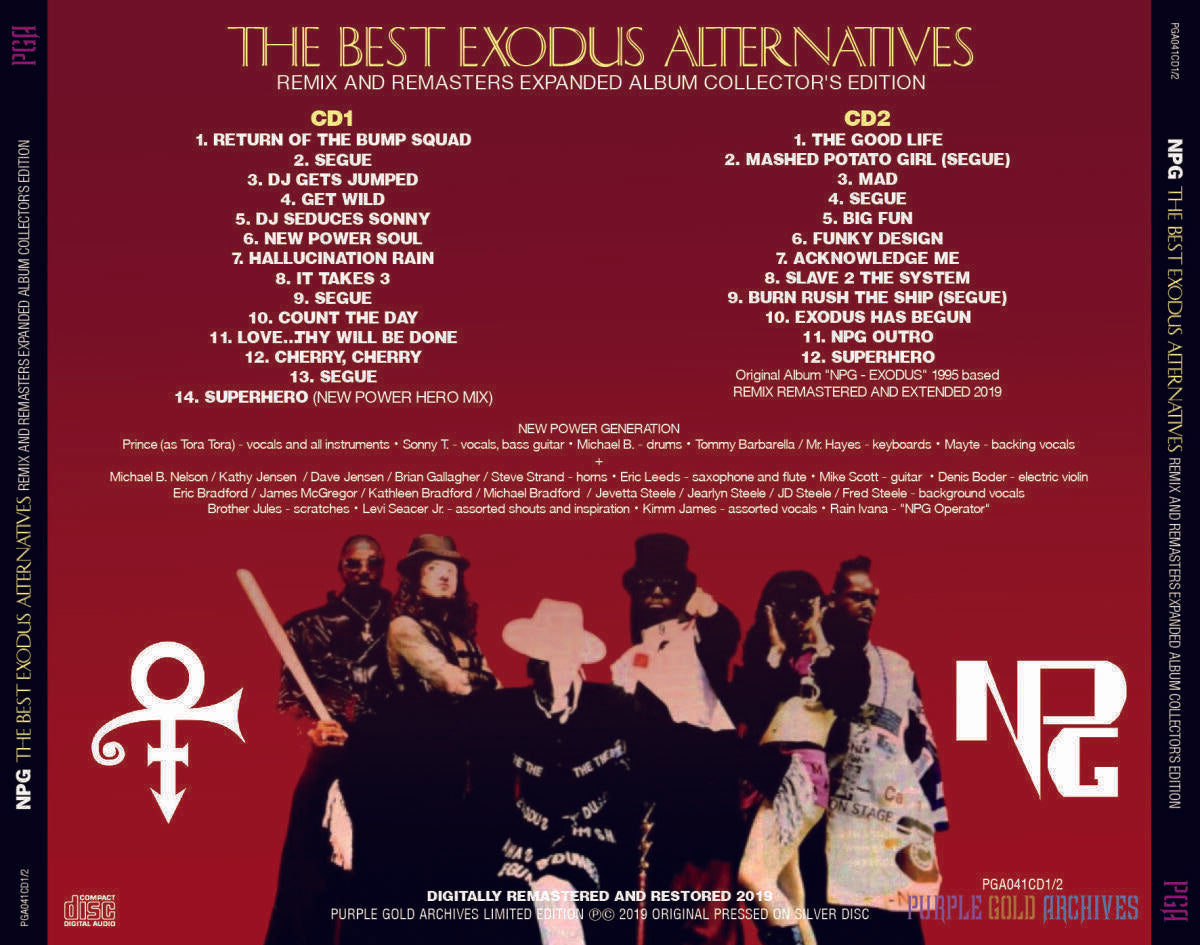 Prince & The NPG The Best Exodus Alternatives Purple Gold Archives