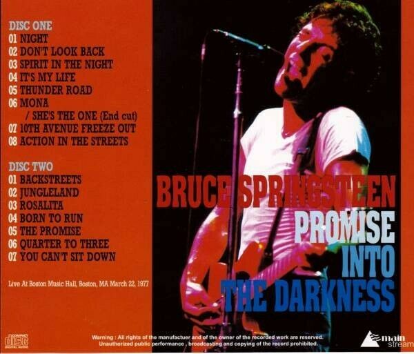 2CD＋2DVD！Bruce ストア Springsteen/ The Promise