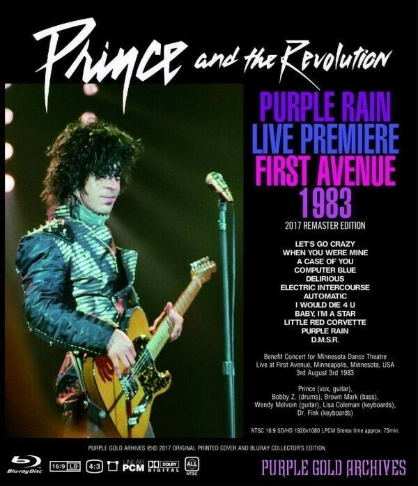 Prince Purple Rain Live Premiere First Avenue 1983 Blu-ray 2017 