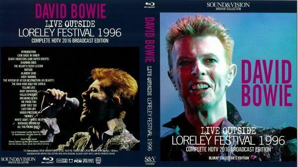 David Bowie Rockpalast Festival 22nd June 1996 Loreley Festival