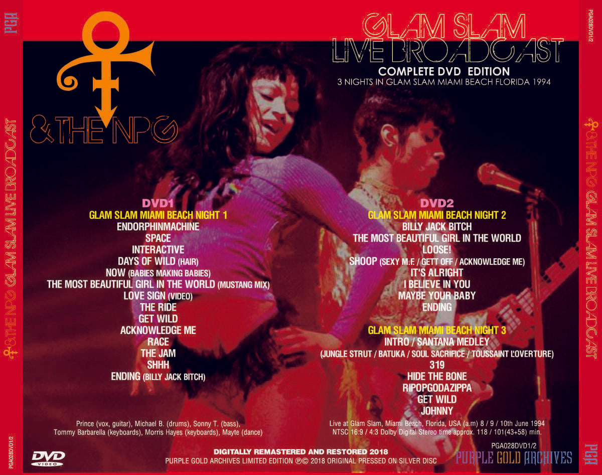 Prince & The NPG Glam Slam Live Broadcast 1994 Miami Beach Florida