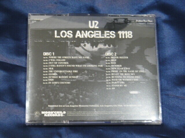 U2 Los Angeles 1118 Joshua Tree Tour 1987 2CD Moonchild Records