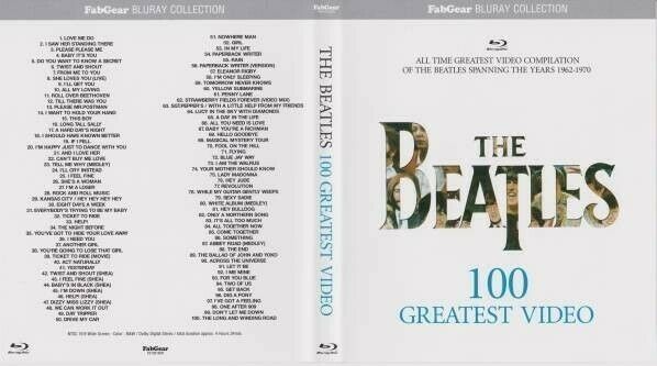 The Beatles Spanning The Years 1962-1970 Greatest 100 Blu-ray 1BDR