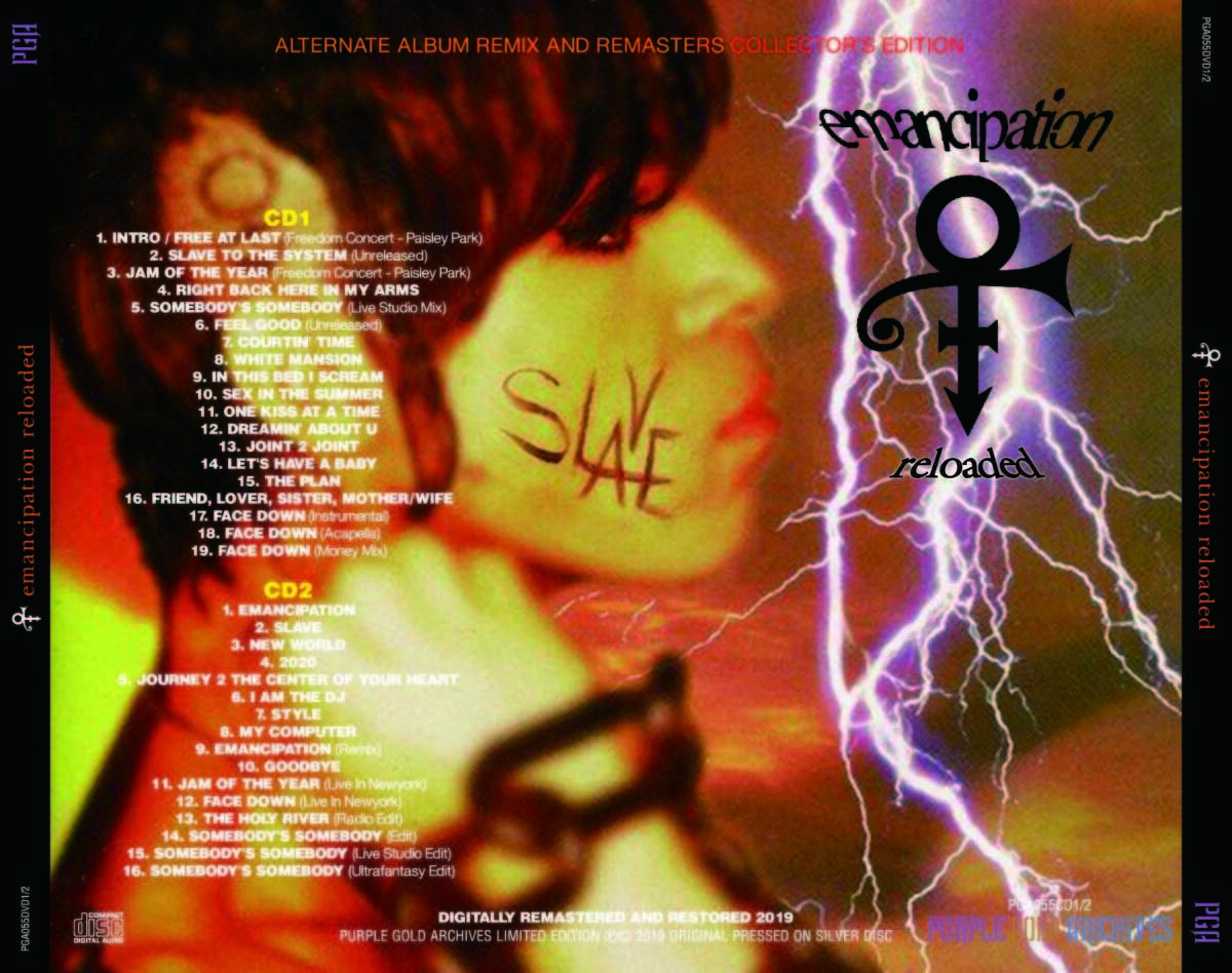 Prince Emancipation Reloaded Alternate Album Remix And Remasters 