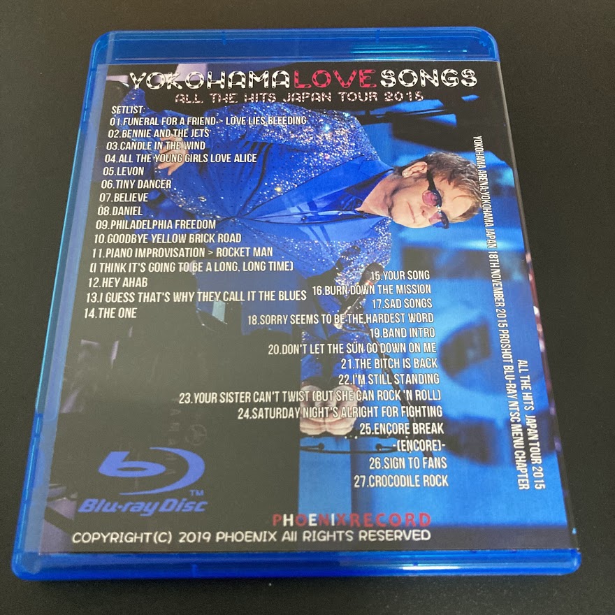 Elton John / All the Hits Japan Tour 2015 Yokohama Arena (1BDR)