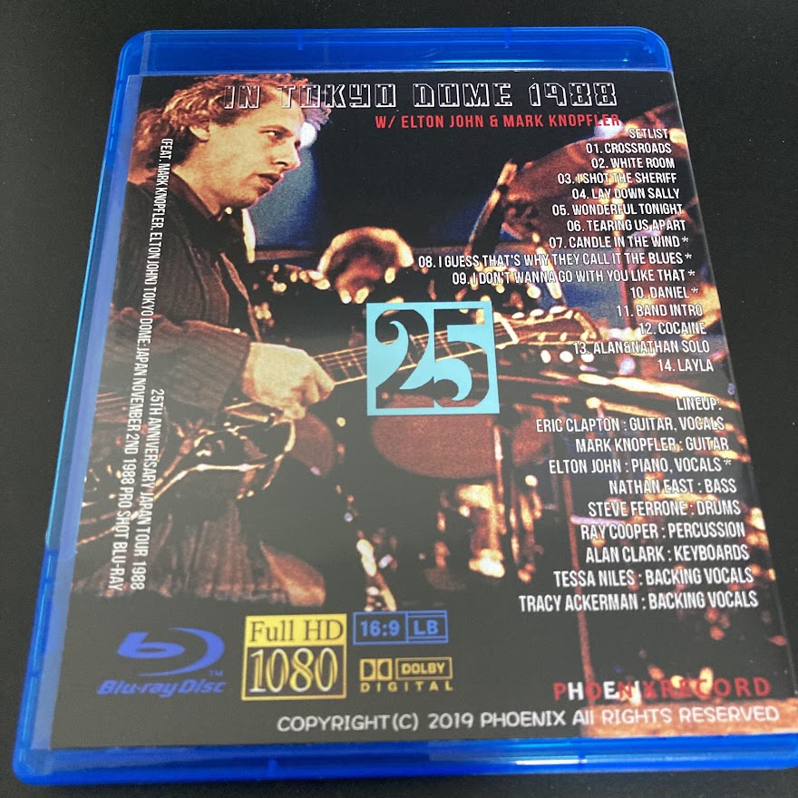 Eric Clapton / 25th Anniversary Japan Tour 1988 (1BDR) – Music