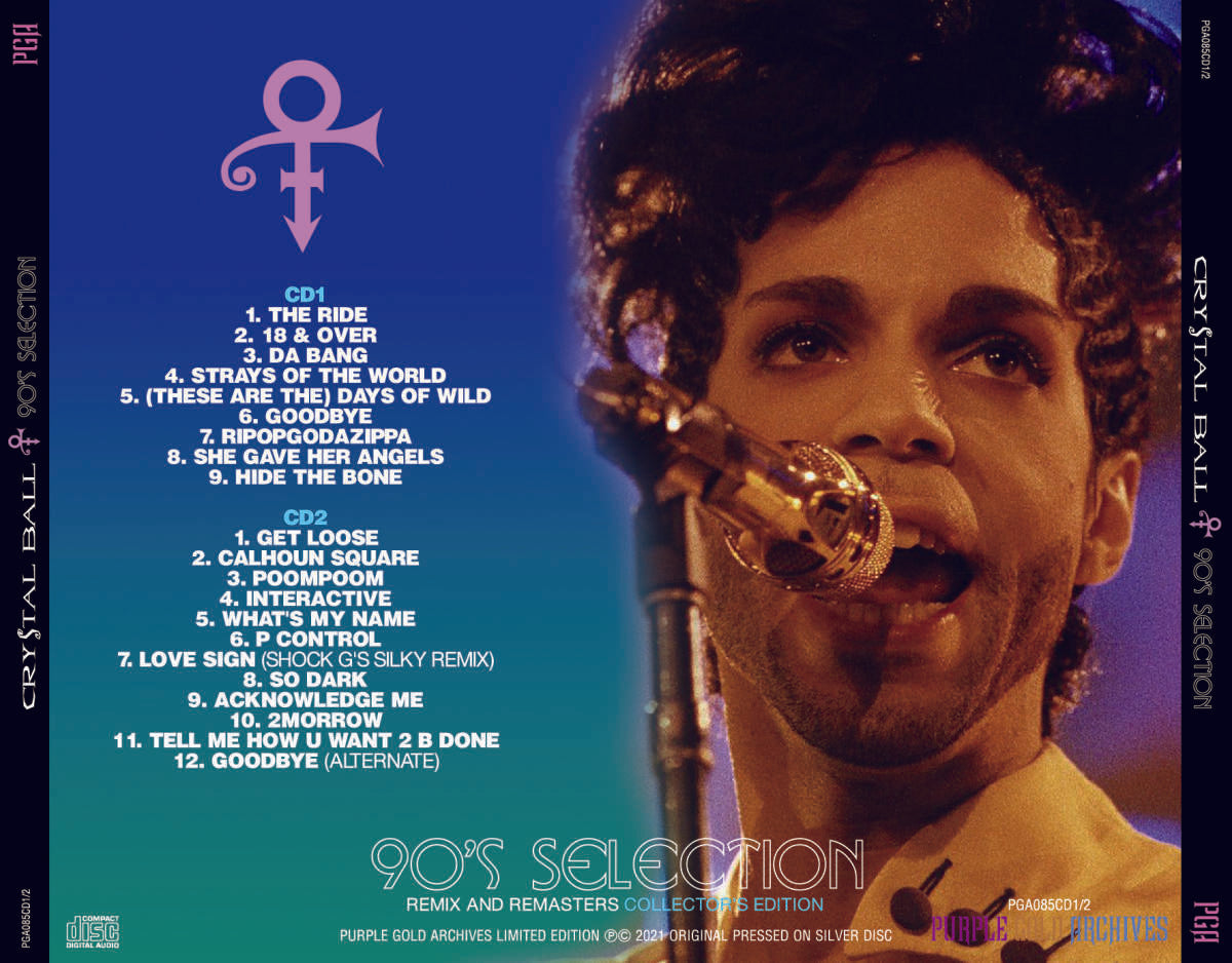 Prince / Crystal Ball 90's Selection 2 CD Remix and Remasters