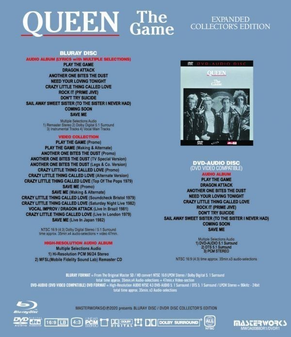 QUEEN / THE GAME EXPANDED COLLECTOR'S EDITION SPECIAL LIMITED 