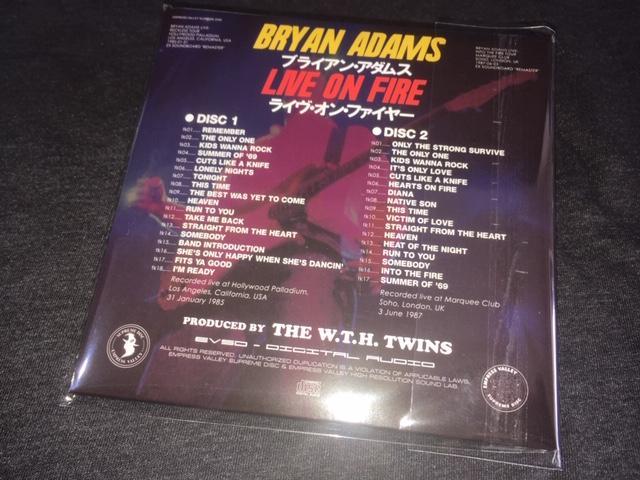 Bryan Adams / Live On Fire (2CD)