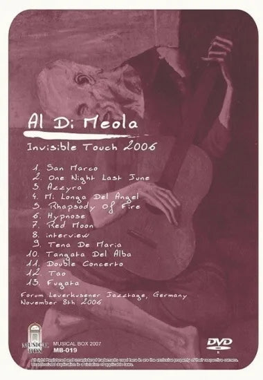 AL DI MEOLA / INVISIBLE TOUCH 2006 (1DVDR)