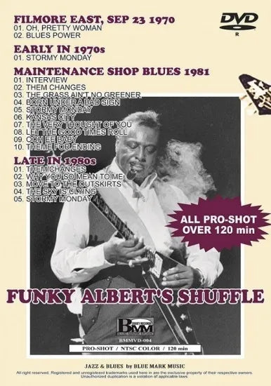 ALBERT KING / FUNKY ALBERT'S SHUFFLE ! PRO SHOT PRO SHOT (1DVDR)