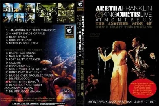 ARETHA FRANKLIN & KING CURTIS / Live At Montreux The Another Side Of Don't Fight The Feeling PRO SHOT (1DVDR)