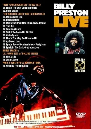 BILLY PRESTON & THE GOD SQUAD / MUSIC IS MY LIFE (1DVDR)