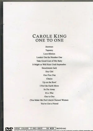 CAROLE KING / ONE TO ONE (1DVDR)