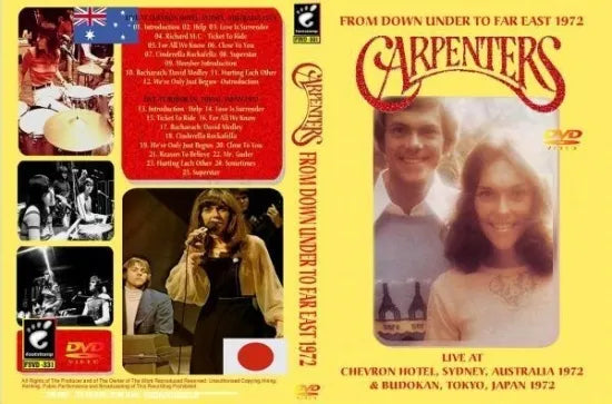 CARPENTERS / FROM DOWN UNDER TO FAR EAST 1972 (1DVDR)