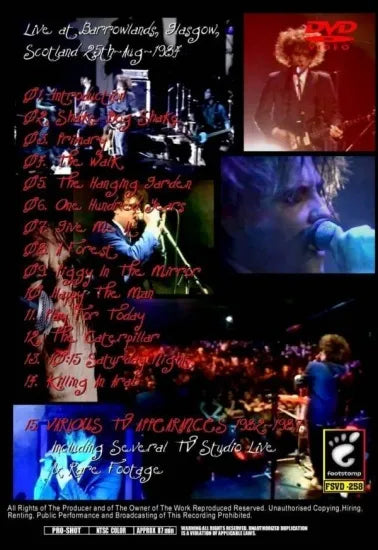 THE CURE / VIDEO RARITIES PRO SHOT (1DVDR)