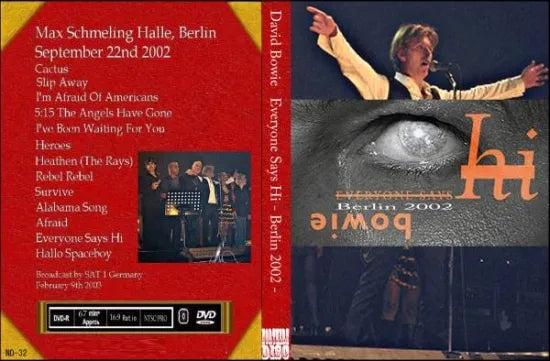 DAVID BOWIE / EVERYONE SAYS HI- BERLIN (1DVDR)