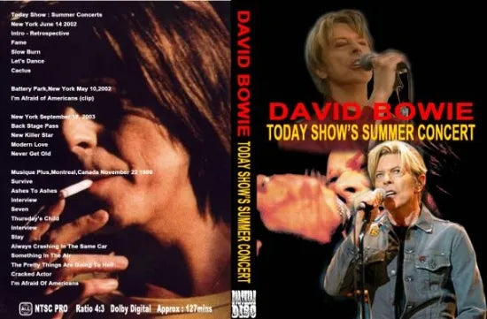 DAVID BOWIE / TODAY SHOW'S SUMMER CONCERT (1DVDR)