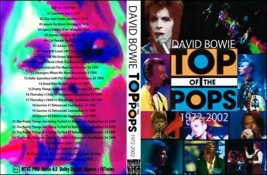 DAVID BOWIE / Top Of The Pops 1972-2002 (1DVDR)