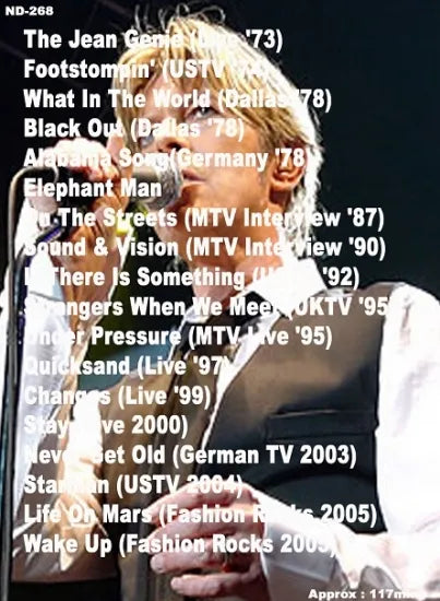 DAVID BOWIE / WAKE UP BOWIE ON TV (1DVDR)