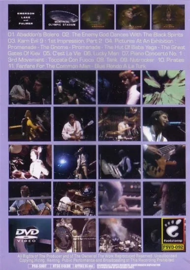 EMERSON, LAKE and PALMER / Works Orchestral Tour 1977 (1DVDR)