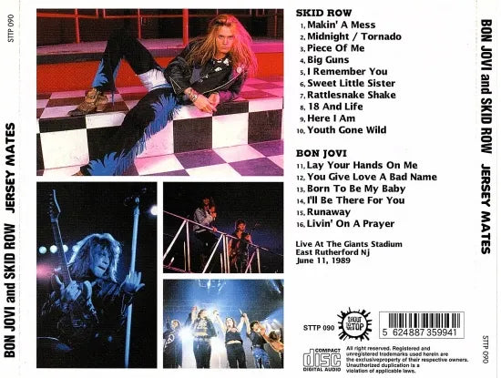 BON JOVI & SKID ROW / JERSEY MATES (1CDR)