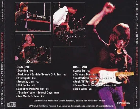 JEFF BECK with STANLEY CLARKE / CHAMELEONIC STYLE (2CD)