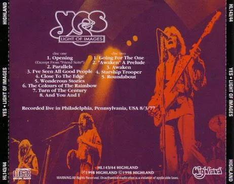 YES / LIGHT OF IMAGES 1977 (2CD)