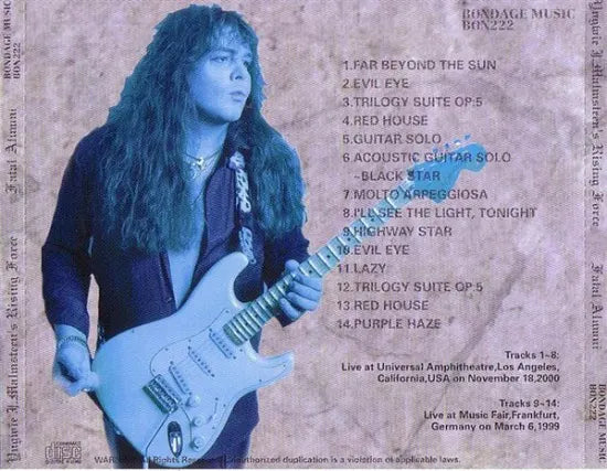 YNGWIE MALMSTEEN / FATAL ALUMNI (1CD)