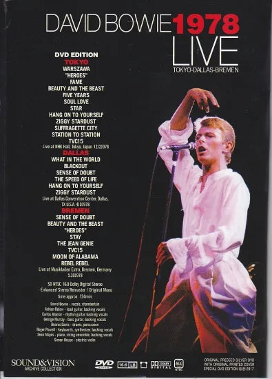 DAVID BOWIE / 1978 LIVE TOKYO-DALLAS-BREMEN (1DVD)