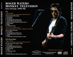 ROGER WATERS / MONKEY TELEVISION: LIVE EVENTS 1991-92 SOUNDBOARD (1CD+1DVD)