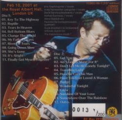 ERIC CLAPTON / 2001 LAST NIGHT AT RAH (RESTLESS REPTILE)-5 INCH EDITION (2CD)