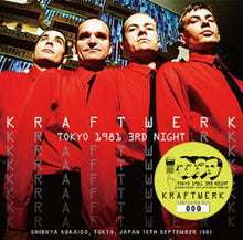 Load image into Gallery viewer, KRAFTWERK / TOKYO 1981 3RD NIGHT (2CD)
