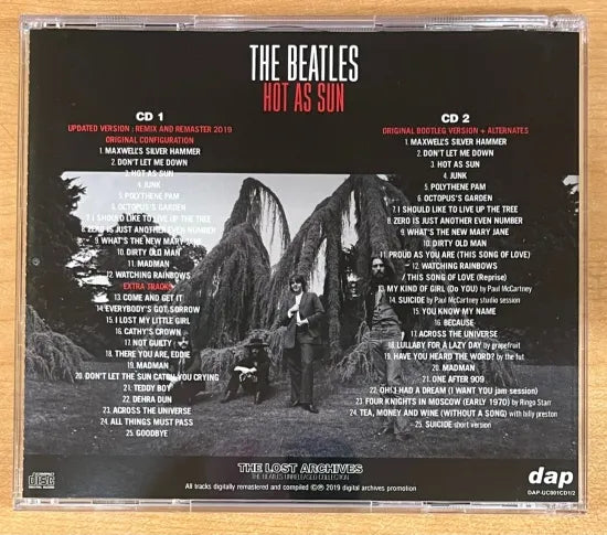 The Beatles Hot As Sun The Lost Archives Unreleased Collection 2CD