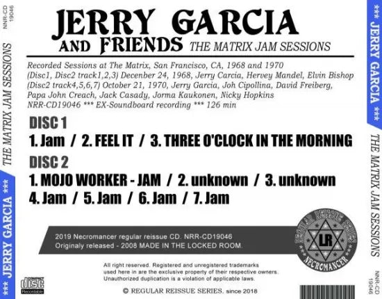 JERRY GARCIA & FRIENDS / THE MATRIX JAM SESSIONS (2CDR)