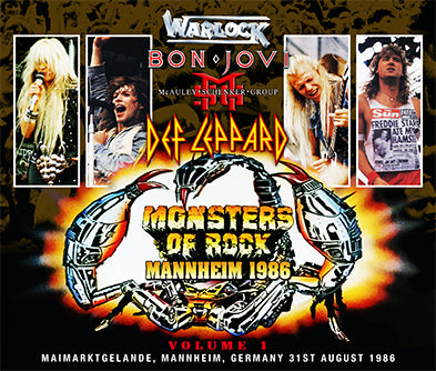 V.A.(WARLOCK・BON JOVI・McAULEY SCHENKER GROUP・DEF LEPPARD) / MONSTERS OF ROCK MANNHEIM 1986 VOLUME 1 (4CDR)