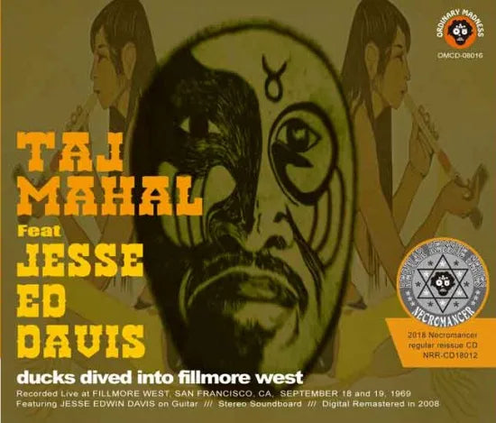 TAJ MAHAL FEATURING JESSE ED DAVIS / DUCKS DIVED INTO FILLMORE WEST (3CDR)