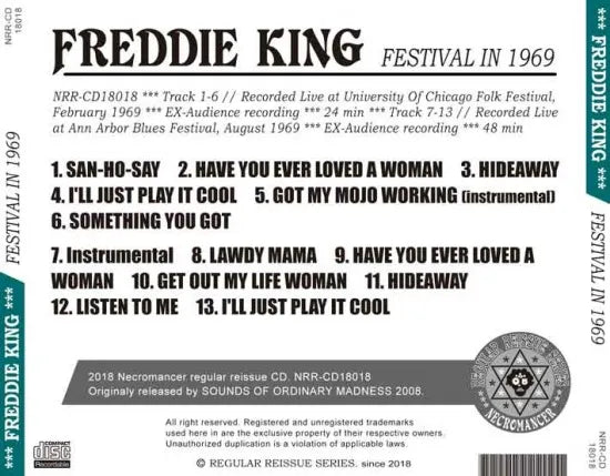 FREDDIE KING / FESTIVAL IN 1969 (1CDR)