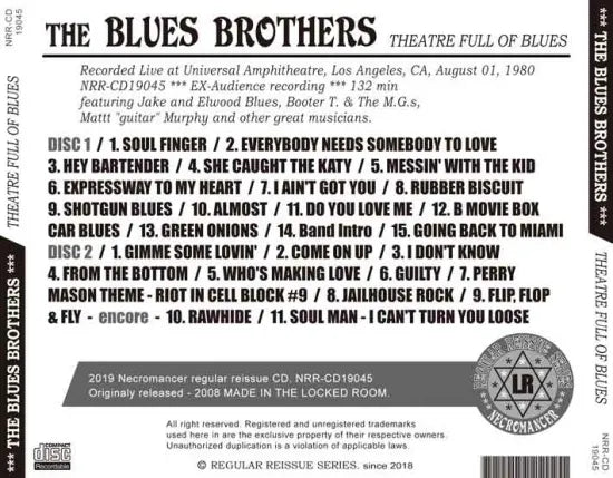 THE BLUES BROTHERS / THEATRE FULL OF BLUES (2CDR)