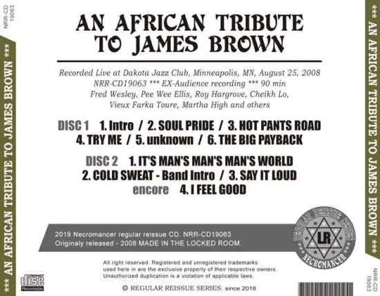 AN AFRICAN / TRIBUTE TO JAMES BROWN (2CDR)