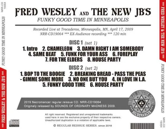 FRED WESLEY & THE NEW JB'S / FUNKY GOOD TIME IN MINNEAPOLIS (2CDR)