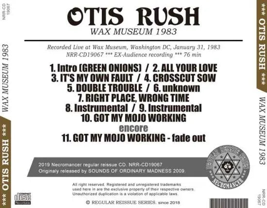 OTIS RUSH / WAX MUSEUM 1983 (1CDR)