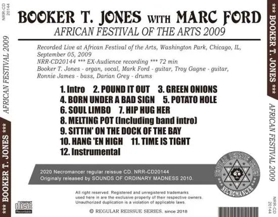 BOOKER T. JONES WITH MARC FORD / AFRICAN FESTIVAL OF THE ARTS 2009 (1CDR)